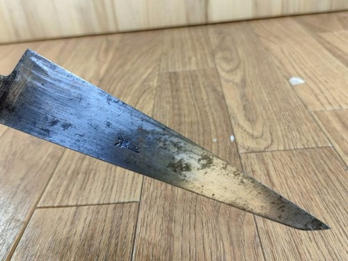 Cuchillo deshuesador de cocina de chef japonés dañado GYUTO HONESUKI Japón 140/260 AA929 - Imagen 14 de 18