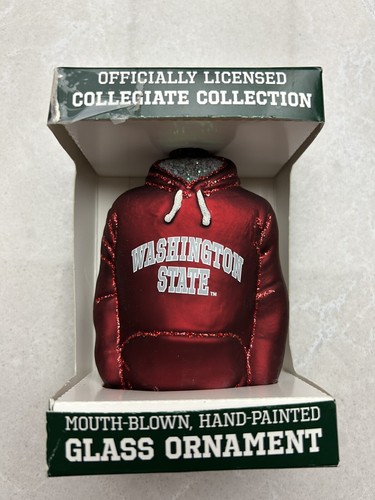 Washington State Cougars Glas Weihnachtsschmuck - Hoodie