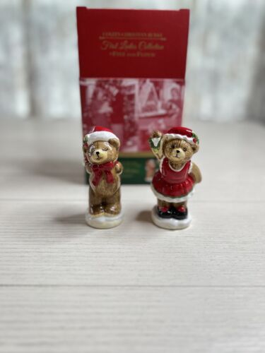 Fitz & Floyd “ First Ladies Collection” Christmas Bears Salt & Pepper Shaker - Picture 1 of 4