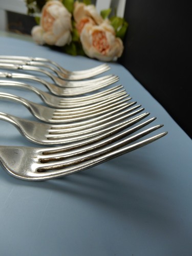 A. J. Jordan by R. Wallace 12DWT 1899 1835 Silverplate Beaded Set of 15 - Picture 6 of 13