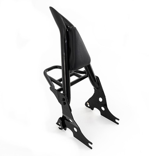 Sissy Bar Backrest w/Luggage Rack Fits For Harley Sportster XL 883 1200 2004~23 - Picture 6 of 19