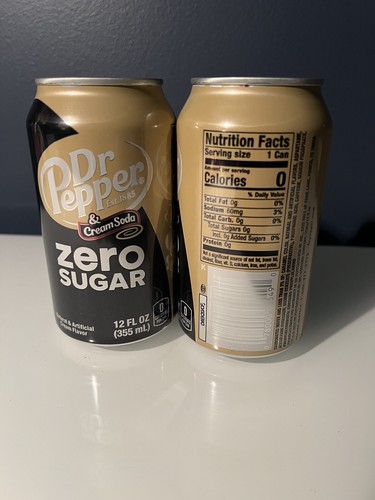 Nuovissima rara soda crema zucchero Dr Pepper zero (2 lattine) 🙂 - Foto 2 di 2