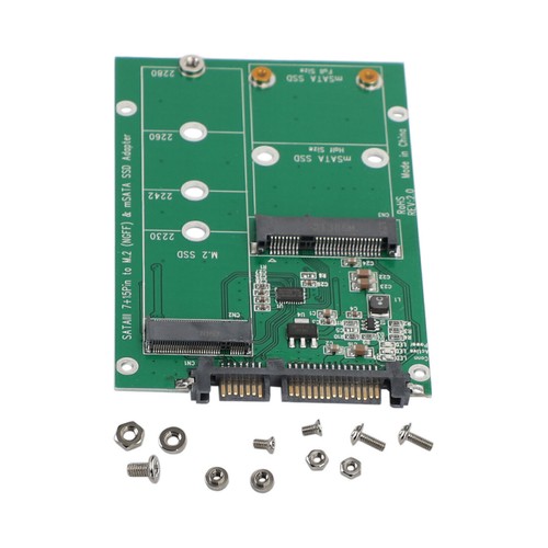 Disco duro M.2 NGFF mSATA SSD a SATA 3 adaptador placa PCI-E convertidor F6 ET - Imagen 12 de 12