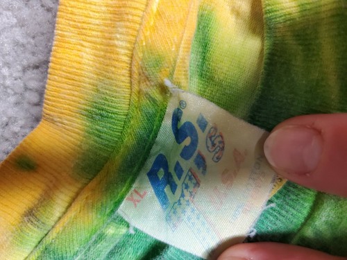 Vintage Tye Dye Tshirt Rainbow Pride Single Stitch USA XL See Measurements - Picture 3 of 4