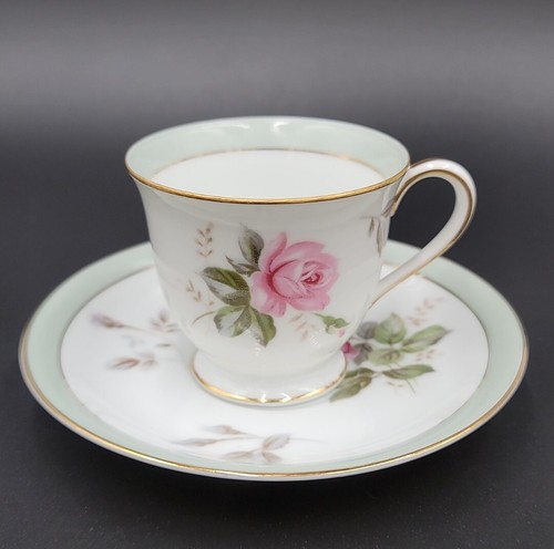Noritake PRISCILLA Set(s) 2 Demitasse Cup & Saucer Sets EXCELLENT+ RARE - Picture 3 of 6