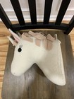 Unicorn Head Wall Mount Plush Pink & Beige