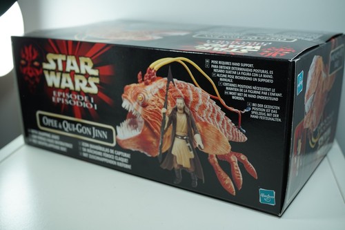 STAR WARS Episode 1 OPEE Fish Monster & Qui-Gon Jinn Vehicle MIB New ! - Picture 4 of 6