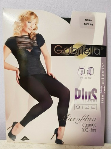GABRIELLA Plus Size Übergrößen XL-XXL  BIG SIZE Leggings NERO Multi-Rabatt - Bild 1 von 2