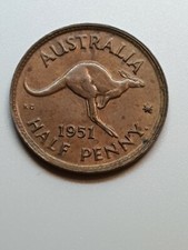 Australian 1951p HALF PENNY CH UNC