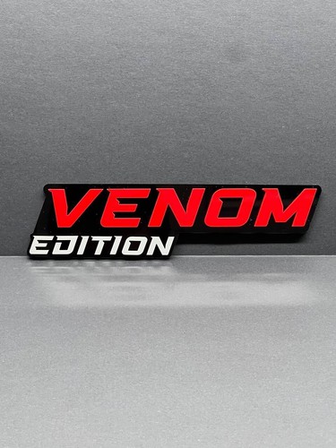 Red Venom Edition Emblem Car Badges Badass 3D Sticker Decal Multicolor - Picture 9 of 17