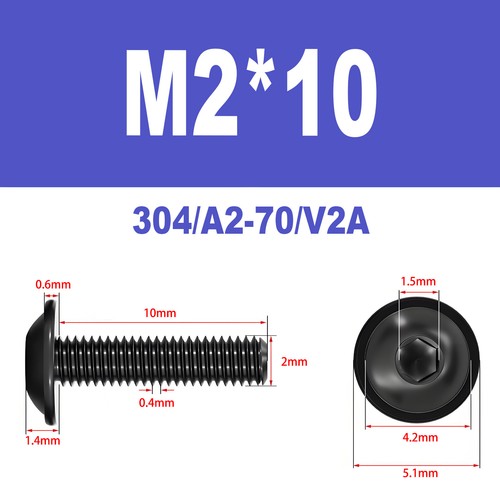 ISO 7380-2 V2A A2 Edelstahl Linsenkopfschraube Flansch Bund M2 - M8 - Bild 11 von 86