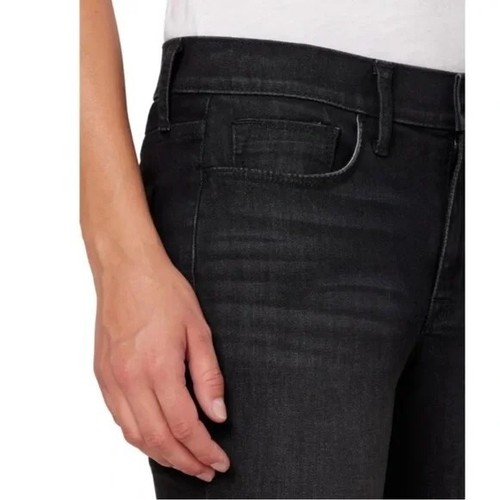 Hudson Womens Jeans Size 30 Natalie Black Super Skinny Ankle Distressed Knee New - Picture 6 of 10