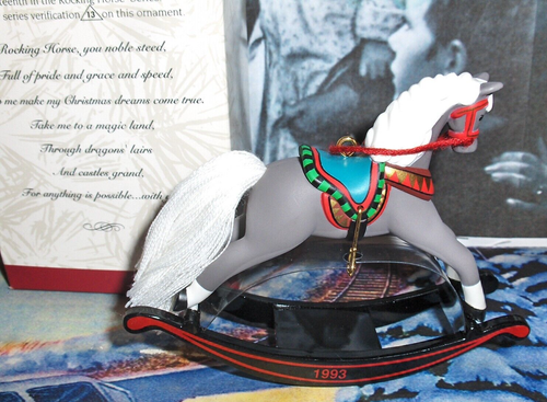 Rocking Horse`1993`He's So Full Of Grace Speed And Pride-Hallmark Ornament- NEW - Picture 4 of 8
