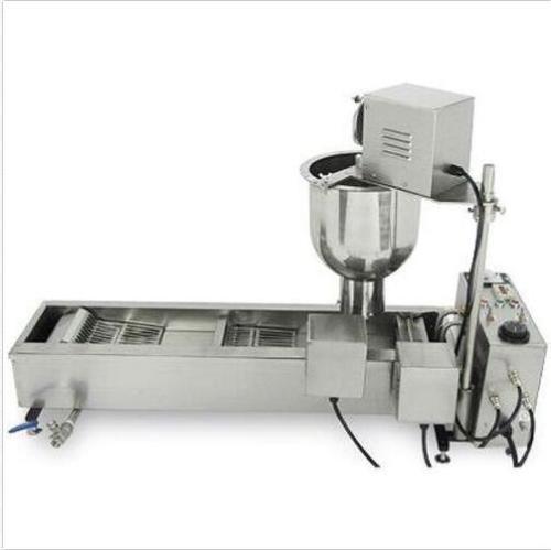 Máquina automática comercial para hacer donas, tanque de aceite más ancho, 3 juegos molde a - Imagen 2 de 5