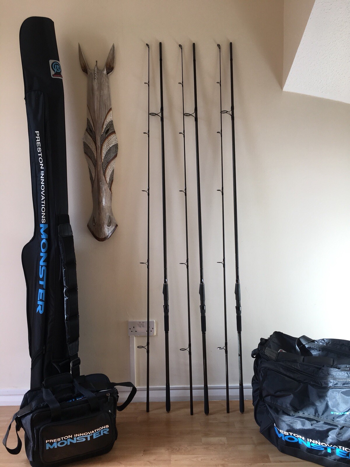 Carp Fishing Set Up Carp Fox Rangemaster 3 Rods 12’ 3lb Carp Fishing Set Up Carp Fox Rangemaster 3 Rods 12’ 3lb