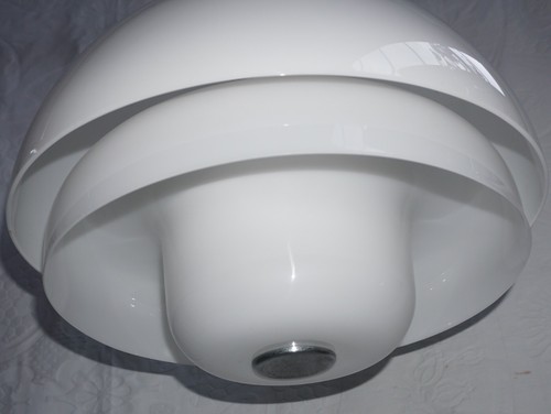 GUZZINI GRANDE LAMPADARIO SOSPENSIONE VINTAGE SPACE AGE - Bild 4 von 6