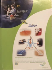 2000 Swiffer Sweeper PRINT AD Suffer? - Break Free From Electrostatic VTG 2000s