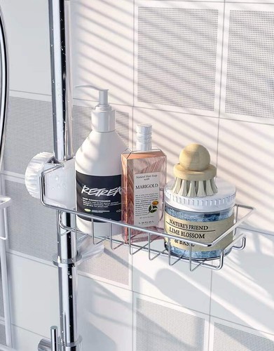 Drain Rack Storage Holder Shelf-Kitchen Sink Faucet Sponge Soap Cloth - Picture 5 of 11