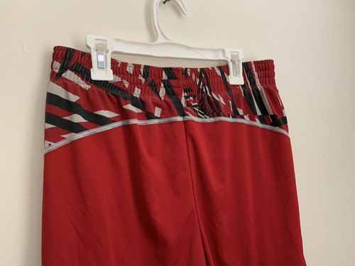 Reebok youth boys active casual basketball gym shorts Red Size Large Tie Front - Picture 5 of 8