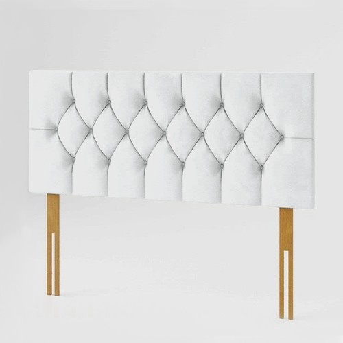 Plush Velvet Headboard Lined & Chesterfield Padded Upholstered Bed Panel 20" UK - Picture 16 of 27
