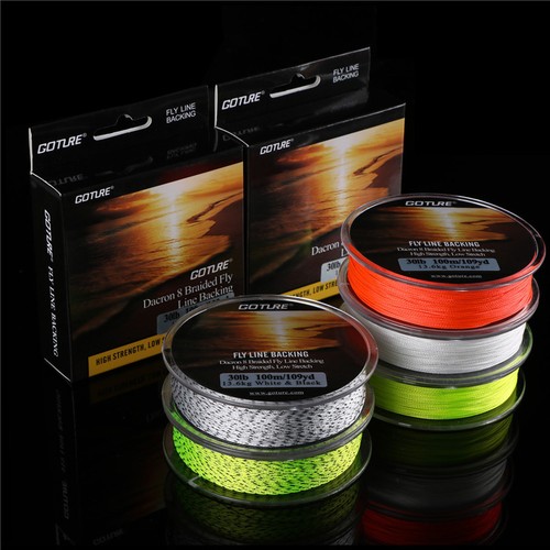 Goture 100M Low Stretch Fly Fishing Backing Line 8 Strands 20LB/30LB Fly Line - Picture 2 of 12