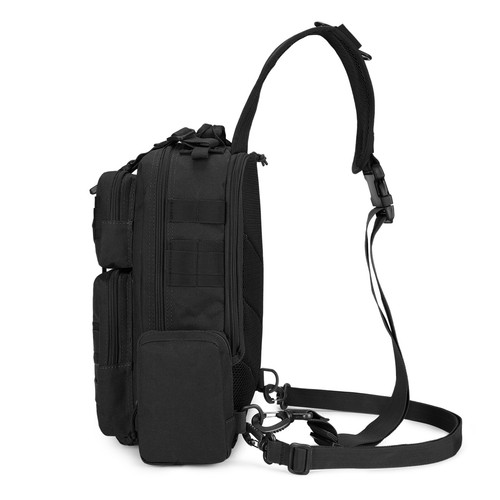 Military Tactical Sling Chest Bag Large Molle Crossbody Sports Shoulder Backpack - Picture 12 of 41
