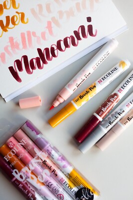 Ecoline Brush Pen 5er-Set Frau Hölle Edition Brushpen Talens Lettering Aquarell