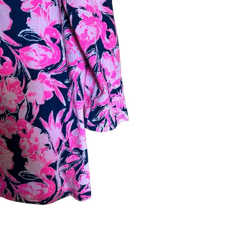 Top donna Lilly Pulitzer Waverly blusa media multicolore floreale colorata brillante - Foto 5 di 9