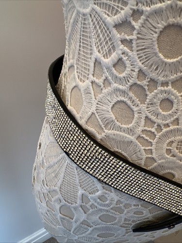 Top Shop Diamanté Belt Size M / L Press Stud - Picture 3 of 8