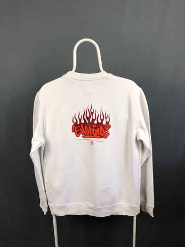 Energie Sixty Sweatshirt Cotton Men Size M White