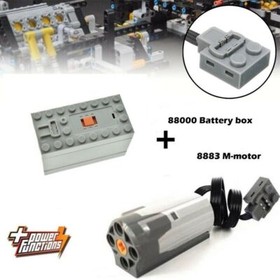 For LEGO Block Toy Power Functions 88000 Battery Box 8883 M-motor Electric Train