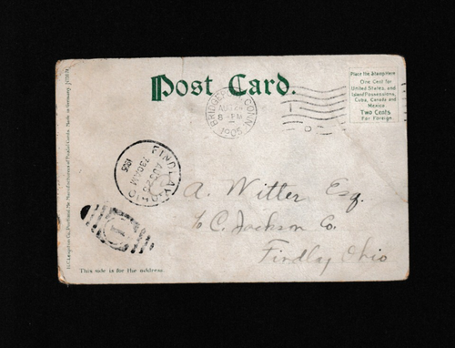 Vtg Postcard Barnum Monument Bridgeport Connecticut Undivided Back 1905 - Picture 2 of 2