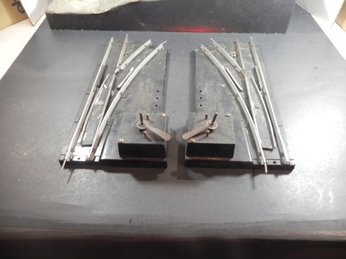 S Gauge American Flyer MANUAL PAIR RH and LH Track Switches WITH BOX - Picture 3 of 4