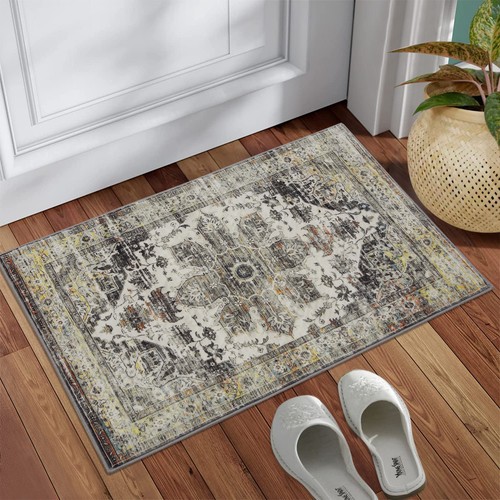 Boho Area Rug Kitchen Entryway Rug Doormat Non-Slip Washable Soft Floor Carpet - Picture 13 of 24