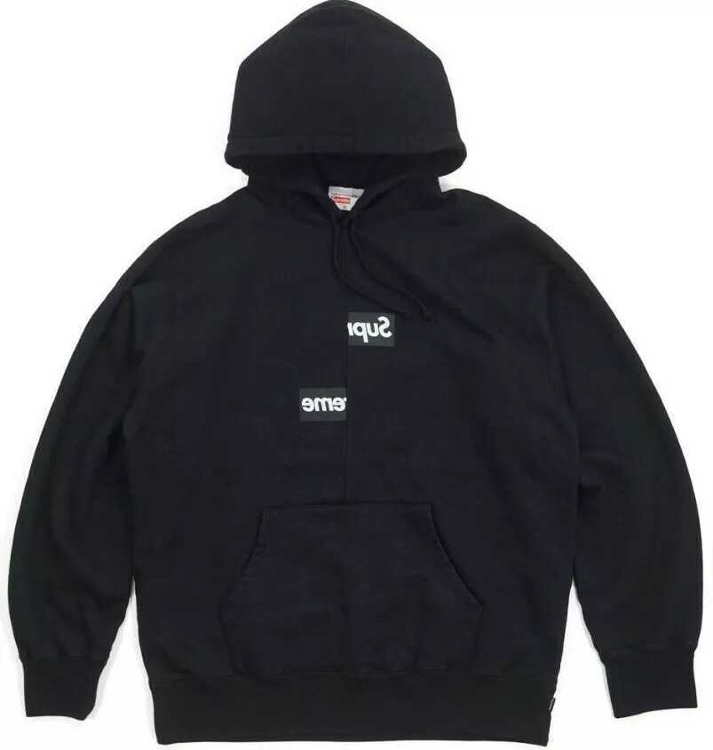 supreme Split Box Logo Hooded Sweatshirt