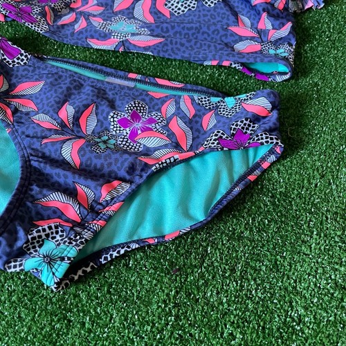 Art Class Youth Girls Floral Printed Spaghetti Straps 2 Pieces Bikini Set L/XL - Picture 2 of 12