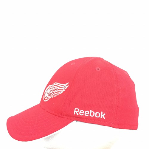 Detroit Red Wings Hat All Over Logo Reebok Face Off NHL Hockey Baseball Hat S/M - Picture 4 of 12