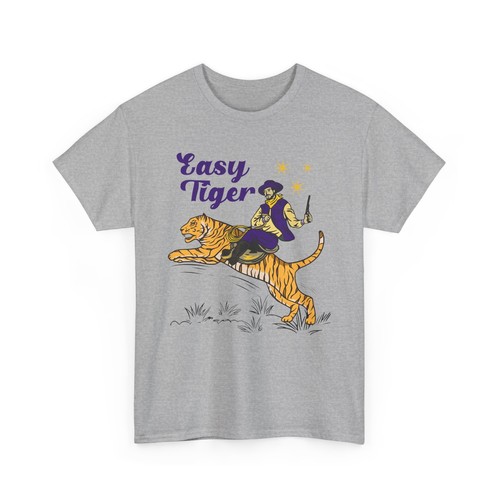 LSU Easy Tiger T-shirt I LSU Tiger Tee I Geaux Tigers I LSU Football Shirt - Picture 26 of 67