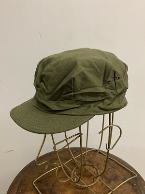 NOS US Army HBT Fatigue Hat Cap WWII, Dated 1945