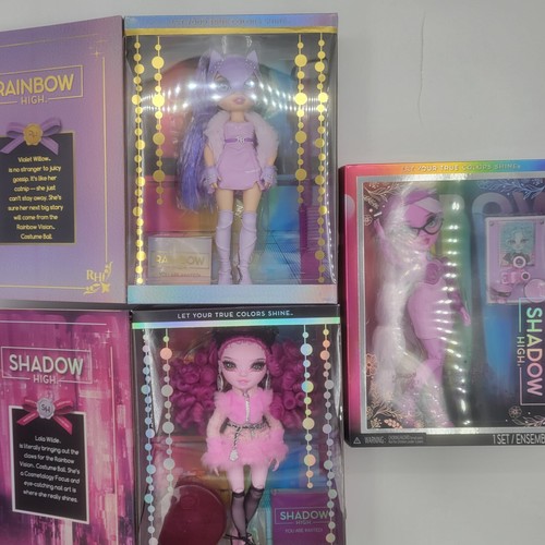 3 Puppen Rainbow High Kostüm Ball Vision Sonderedition. Violet Willow und Lola - Bild 3 von 11
