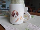 Vintage Coffee Mug St. Bernard 10 Ounce Tea Dog Tail Handle Excellent Condition 