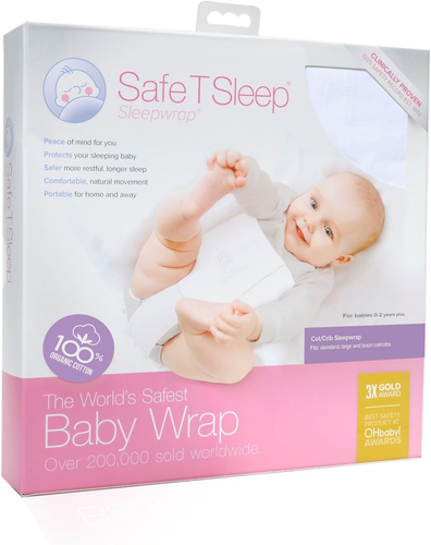 Sleepwrpap® Baby Wrap - Cot/Crib Size - Fits Bedside Co-Sleeper, Standard Cot an - Picture 10 of 12