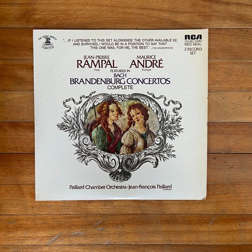 Bach Brandenburg Concertos Complete 2 Vinyl LP Jean-Pierre Rampal Maurice Andre - Picture 1 of 4