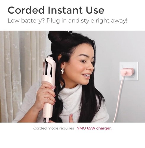 TYMO Cordless Automatic Curling Iron 1 Inch - Rotating Hair Curler W/fast Charge - Bild 3 von 23