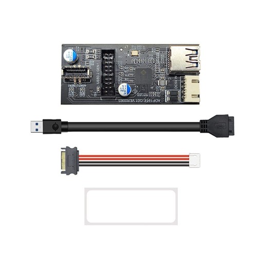 19pin to Type E+19Pin Motherboard 1 to 2 Splitter USB 3.2 GEN 1 Hub Adapter New - Bild 13 von 13