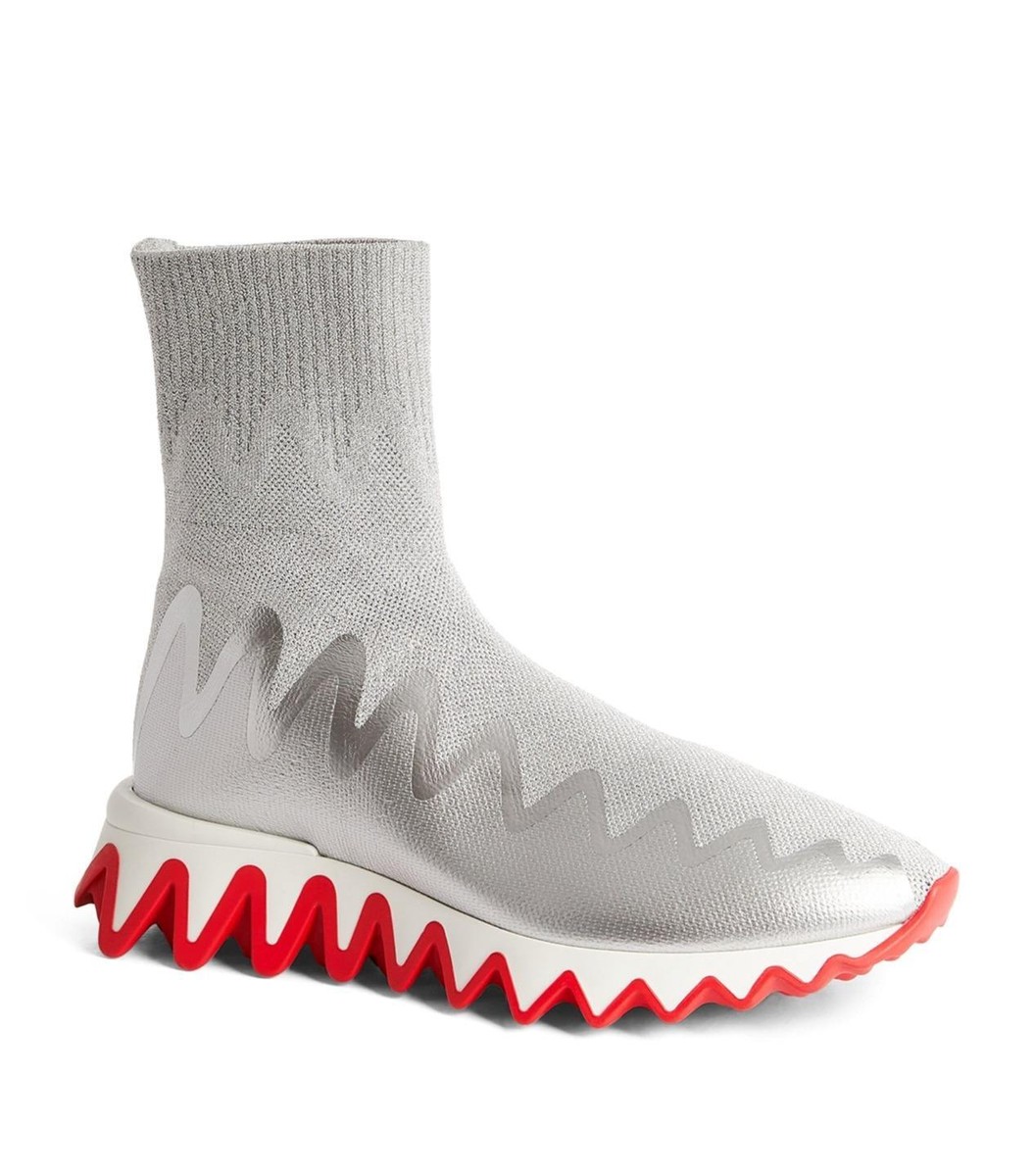 Christian Louboutin SHARKY SOCK Women Knit Flat Sneakers