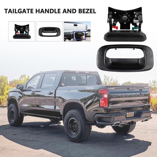 Tailgate Handle and Bezel Trim Kit Set For 1999-2007 Chevy Silverado GMC Sierra - Picture 10 of 10
