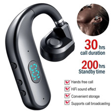 Wireless Bluetooth 5.3 Earpiece Headset Driving Trucker Earbuds Noise Cancelling