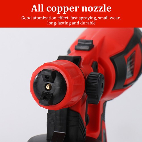 Pistola a spruzzo elettrica ad alta pressione spruzzatore HVLP pistola per pittura portatile strumento - Foto 5 di 19