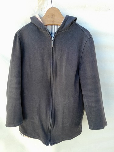 Burberry Revesible Jacket Womens 12 Nova Check Hooded Made in Spain EU 44 - Picture 3 of 15